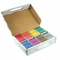 Crayons, Large, Master Pack, 8 Colors (25 Each), 200 Count - DIX32341 | Dixon Ticonderoga Company | Crayons