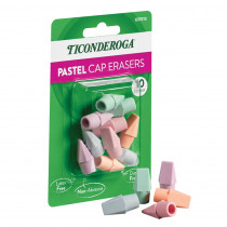 Pastel Cap Eraser, 10 Count - DIX37010 | Dixon Ticonderoga Co | Erasers