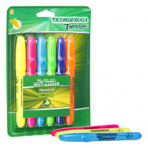 Emphasis Highlighters, Desk Style, Chisel Tip, 6 Assorted Colors - DIX47076 | Dixon Ticonderoga Company | Highlighters