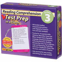 EP-3461 - Reading Comprehension Gr 3 Test Prep In A Flash in Language Arts