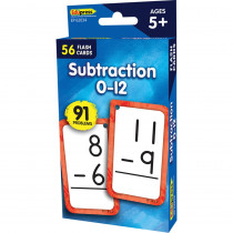 Subtraction 0-12 Flash Cards - EP-62034 | Teacher Created Resources | Flash Cards