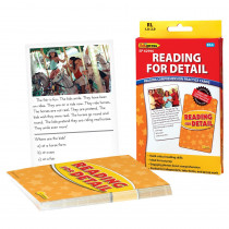 Reading Comprehension Practice Cards: Reading for Detail (Yellow Level) - EP-62996 | Teacher Created Resources | Cards