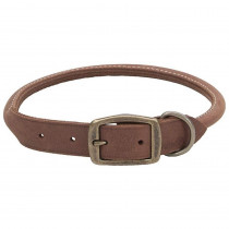 CircleT Rustic Leather Dog Collar Chocolate - 20L x 3/4"W - EPP-3216CH20 | Circle T Leather | 1730"