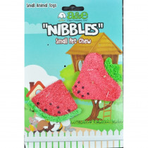 AE Cage Company Nibbles Strawberry and Watermelon Loofah Chew Toys - 2 count - EPP-AE00955 | AE Cage Company | 2152