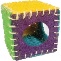 AE Cage Company Nibbles Loofah Cube House - 1 count - EPP-AE00979 | AE Cage Company | 2152