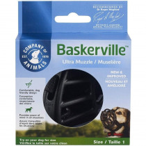 Baskerville Ultra Muzzle for Dogs - Size 1 - Dogs 10-15 lbs - (Nose Circumference 8.6) - EPP-AN61120 | Company of Animals | 1737"