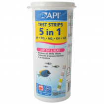 API 5 in 1 Aquarium Test Strips - 100 Strips - EPP-AP033P | API | 2052
