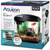 Aqueon LED MiniBow 1 SmartClean Aquarium Kit Black - 1 gallon - EPP-AU00196 | Aqueon | 2053
