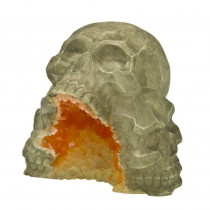 Exotic Environments Skull Mountain Geode Stone Aquarium Ornament - 5L x 4.5"W x 4.75"H - EPP-BR01885 | Blue Ribbon Pet Products | 2007"