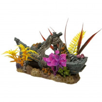 Exotic Environments Sunken Ship Floral Ornament - 1 Count - EPP-BR01897 | Blue Ribbon Pet Products | 2007