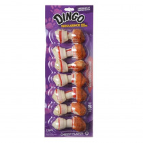 Dingo Indulgence Cheese Flavor Meat & Rawhide Chews (No China Sourced Ingredients) - Mini - 7 Pack (2.5 Bones) - EPP-DG10009 | Dingo | 1996"