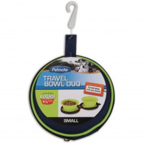 Petmate Silicone Travel Duo Bowl Green - Small 1 count - EPP-DK23592 | Petmate | 1966