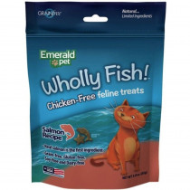 Emerald Pet Wholly Fish! Cat Treats Salmon Recipe - 3 oz - EPP-EMR00640 | Emerald Pet | 1945