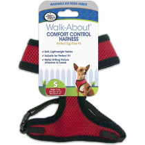 Four Paws Comfort Control Harness - Red - Small - For Dogs 5-7 lbs (14-16" Chest & 8"-10" Neck) - EPP-FF59155 | Four Paws | 1735"