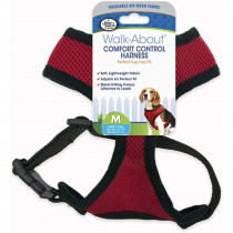 Four Paws Comfort Control Harness - Red - Medium - For Dogs 7-10 lbs (16-19" Chest & 10"-13" Neck) - EPP-FF59165 | Four Paws | 1735"