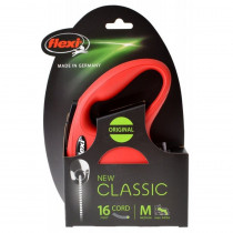 Flexi New Classic Retractable Cord Leash - Red - Medium - 16' Lead (Pets up to 44 lbs) - EPP-FL10475 | Flexi | 1731