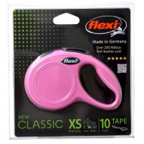 Flexi New Classic Retractable Tape Leash - Pink - X-Small - 10' Lead (Pets up to 26 lbs) - EPP-FL10495 | Flexi | 1731