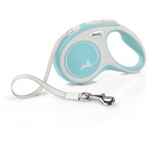 Flexi New Comfort Retractable Tape Leash - Blue - Small - 16' Tape (Pets up to 33 lbs) - EPP-FL10627 | Flexi | 1731
