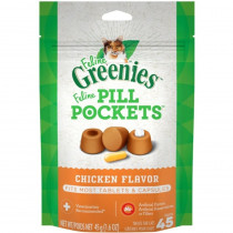 Greenies Pill Pockets Chicken Flavor Cat Treats - 1.6 oz - EPP-GR02141 | Greenies | 1945