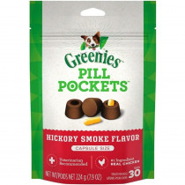 Greenies Pill Pockets Dog Treats Hickory Smoke Flavor - Capsules - 7.9 oz - EPP-GR10127 | Greenies | 1996