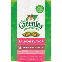 Greenies Feline SmartBites Skin and Fur Health Salmon Flavor Cat Treats - 2.1 oz - EPP-GR10142 | Greenies | 1945