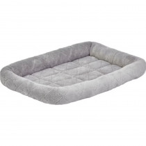 MidWest Quiet Time Deluxe Diamond Stitch Pet Bed Gray for Dogs - Medium - 1 count - EPP-HY02681 | Mid West | 1952