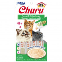 Inaba Churu Tuna with Chicken Recipe Creamy Cat Treat - 4 count - EPP-INA00656 | Inaba | 1945