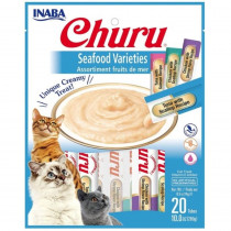 Inaba Churu Seafood Varieties Creamy Cat Treat - 20 count - EPP-INA71526 | Inaba | 1945
