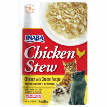 Inaba Chicken Stew Chicken with Cheese Recipe Side Dish for Cats - 1.4 oz - EPP-INA71538 | Inaba | 1930