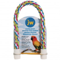 JW Pet Flexible Multi-Color Comfy Rope Perch 21in. - Medium 1 count - EPP-JW25877 | JW Pet | 1895
