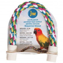 JW Pet Flexible Multi-Color Comfy Rope Perch 14in. - Medium 1 count - EPP-JW56112 | JW Pet | 1895