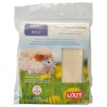 Lixit Cozy Nest Natural Cotton Bedding - 12 Count - EPP-LX00610 | Lixit | 1911