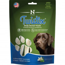 Twistix Wheat Free Dental Dog Treats - Vanilla Mint Flavor - Large - For Dogs 30 lbs & Up - (5.5 oz) - EPP-NB20070 | Twistix | 1996