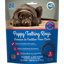 N-Bone Puppy Teething Ring Blueberry Flavor  - 3 count - EPP-NB70293 | N-Bone | 1996
