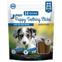 N-Bone Jumbo Puppy Teething Sticks Chicken Flavor - 7.28 oz - EPP-NB80053 | N-Bone | 1996
