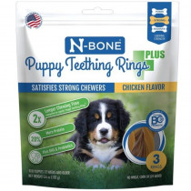 N-Bone Puppy Teething Rings Plus Chicken Flavor - 3 count - EPP-NB91254 | N-Bone | 1996