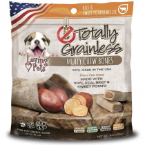 Loving Pets Totally Grainless Meaty Chew Bones - Beef & Sweet Potato - Toy/Small Dogs - 6 oz - (Dogs up to 15 lbs) - EPP-PC05300 | Loving Pets | 1996