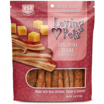 Loving Pets Soft Jerky Sticks Bacon Flavor - 6 oz - EPP-PC08305 | Loving Pets | 1996