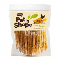 Pet 'n Shape 100% Natural Chicken Hide Twists - Regular - 50 Pack - (5 Chews) - EPP-PN11616 | Pet 'n Shape | 1996"