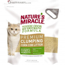 Nature's Miracle Tough Odor Bio-Enzymatic Formula Premium Clumping Corn Cob Litter - 10 lbs - EPP-PNP98119 | Natures Miracle | 1937