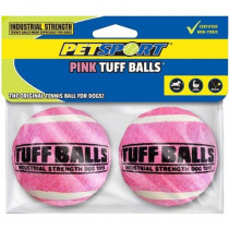 Petsport Tuff Ball Dog Toy Pink - 2 count - EPP-PS70010 | Petsport USA | 1736