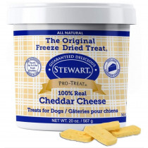 Stewart Freeze Dried Cheddar Cheese Dog Treats - 20 oz - EPP-R00216 | Stewart | 1996