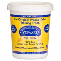 Stewart Pro-Treat 100% Freeze Dried Chicken Liver for Dogs - 3 oz - EPP-R01704 | Stewart | 1996