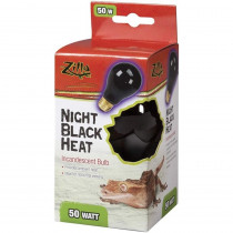 Zilla Night Time Black Light Incandescent Heat Bulb - 50 Watts - EPP-RP67137 | Zilla | 2135