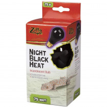 Zilla Night Time Black Light Incandescent Heat Bulb - 75 Watts - EPP-RP67138 | Zilla | 2135