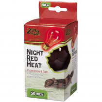 Zilla Incandescent Night Red Heat Bulb for Reptiles - 50 Watt - EPP-RP67145 | Zilla | 2020