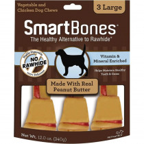 SmartBones Peanut Butter Dog Chews - Large - 6.5 Long - Dogs over 40 Lbs (3 Pack) - EPP-SB00218 | Smartbones | 1996"