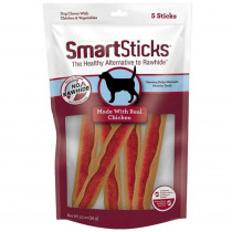 SmartBones SmartSticks Vegetable and Chicken Rawhide Free Dog Chew - 5 count - EPP-SB00319 | Smartbones | 1996