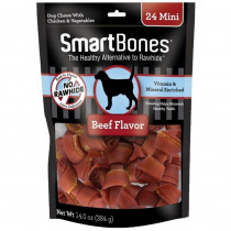 SmartBones Beef & Vegetable Dog Chews - Mini - 24 Pack - 2.5 Bones - (5-10 lb Dogs) - EPP-SB02302 | Smartbones | 1996"