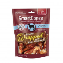 SmartBones Mini Chicken Wrapped Sticks Rawhide Free Dog Chew - 15 count - EPP-SB02958 | Smartbones | 1996